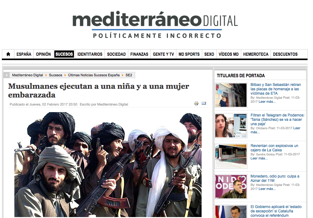 Mediterráneo Digital: Musulmanes ejecutan a una niña y a una mujer embarazada